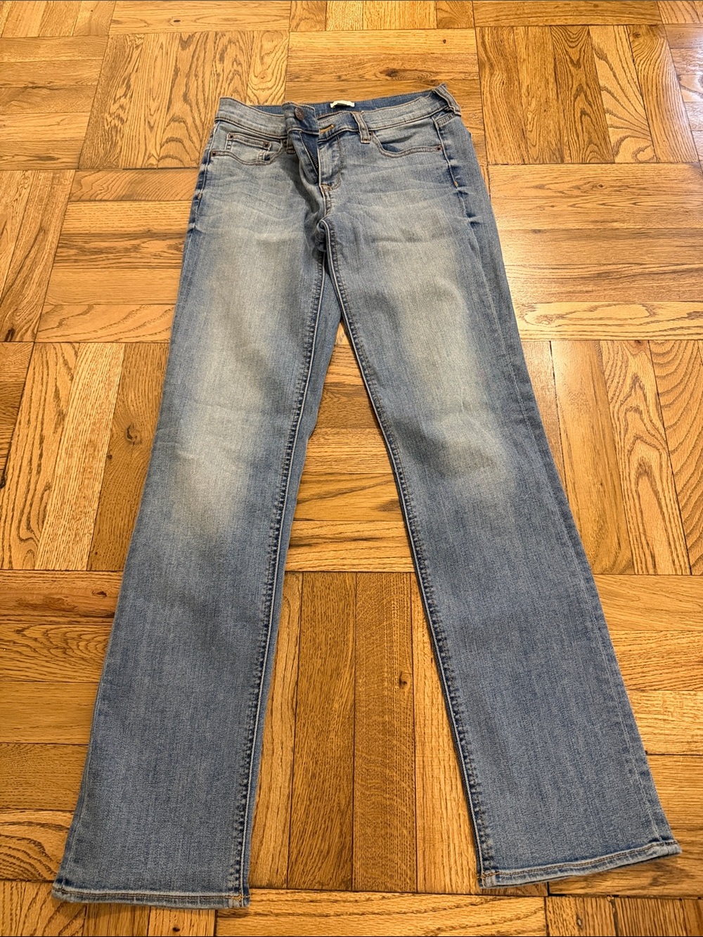 J. Crew Light Blue Stretch Straight Jeans